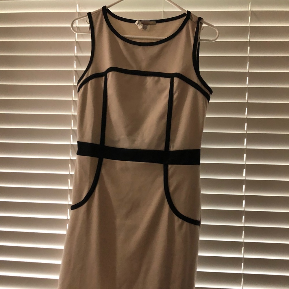 Nude w/ black detailing Cocktail Dress